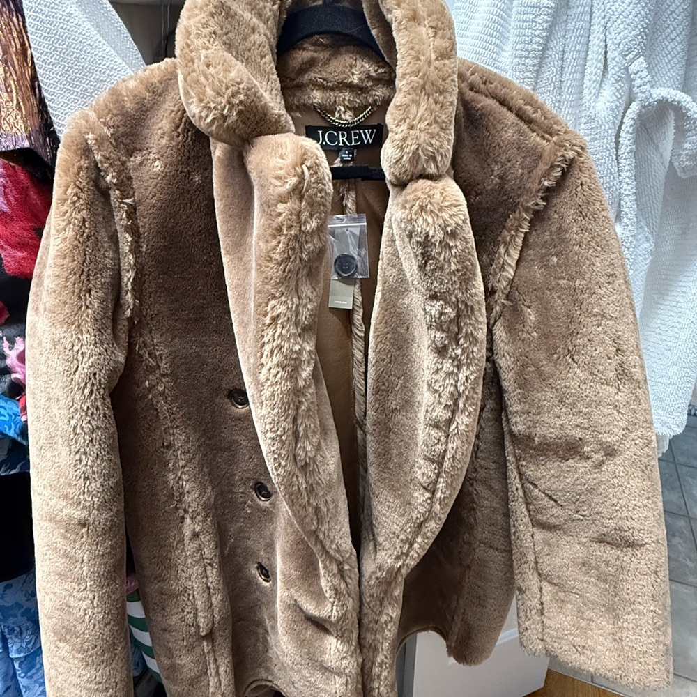 J. Crew Women's Brown Teddy Jacket